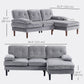 Corner Sofa with Right Chaise, 3-Seater - Grey