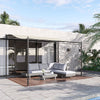 Portable Gazebo 10x10 Steel Patio Outdoor Sun Shelter for Porch, Patio & Yard, Weather-resistan, Cream White