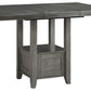 Hallanden - Gray - Rectangular Dining Room Counter Extension Table