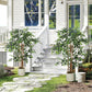 4FT Artificial Banyan Tree Set of 2, Fake Potted Tree with Solid Wood Trunk and Pot for Indoor
