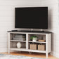 Dorrinson - Two-tone - Small Corner TV Stand