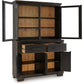 Galliden - Black / Brown - Dining Buffet And Hutch