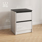 Nightstands Set of 2 with 2 Drawers - White