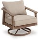 Harmony Headlands - Swivel Lounge With Cushion - Natural / Gray