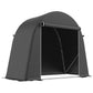 8' x 4' Portable Shed, Waterproof Bike Tent with Roll-up Zipper Door and Galvanised Metal Frame for Bike, Garden Tools