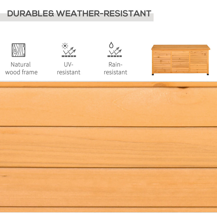 75 Gallon Wood Deck Box Bench with Weather-Fighting Finish