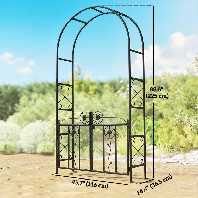 7.4' Garden Arch with Gate
