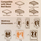 King 8 Inch Memory Foam Mattress in a Box, Pressure Relief & Lumbar Support, CertiPUR-US Certified, Medium Firm