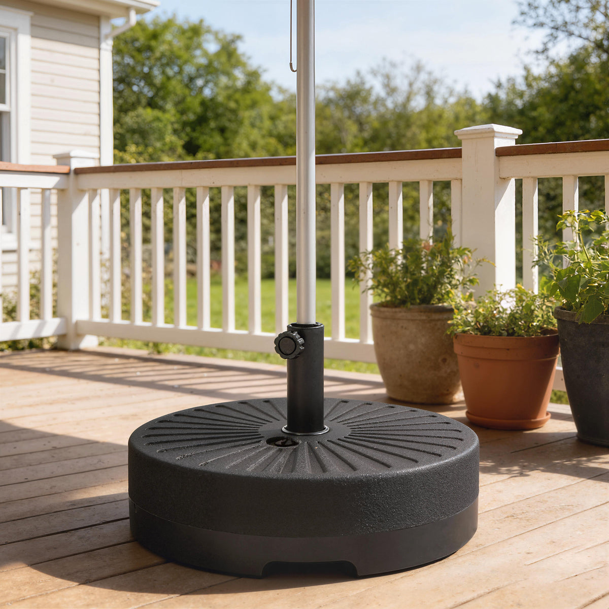 20" Fillable Water/Sand Umbrella Base Stand