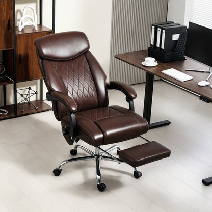 6-Point Massage Office Chair with Footrest