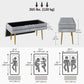 39" Storage Ottoman, Velvet End of Bed Bench with Steel Legs, Foot Stool with Storage for Bedroom, Living Room