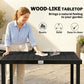 Aluminum Outdoor Dining Table for 6, Patio Rectangular Table, 47.2" x 35.4" x 29.1", Black