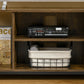 TV Stand for TVs Up to 55 Inches, TV Console with Open Storage Shelves, Entertainment Center for Living Room, Rustic Brown