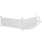 Canopy Sidewalls for 10' x 10' or 10' x 20' Pop up Canopy, 2 PCS Canopy Half Walls Only, White