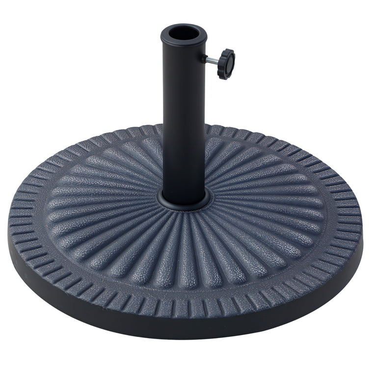 31 lb Bronze Resin Round Umbrella Base, Decorative
