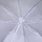 6.7ft Beach Umbrella with Push Button Tilt, Ruffled Outdoor Umbrella with Carry Bag and 8 Ribs, Blue