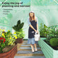 6.6' x 11' x 7' Portable Walk-In Tunnel Greenhouse, Garden Plant Growing Warm House, Outdoor Seed Flower Vegetable Growth Tent, Green