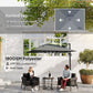 8 FT Aluminium Cantilever Patio Umbrella with 360° Rotation, Cross Base, Crank and Tilt for Garden, Patio, Dark Grey