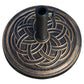 25 lb Heavy Duty Patio Umbrella Base, Round Market Umbrella Stand for Outdoor, Deck, Backyard, Garden, Bronze