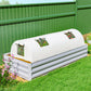 Portable Mini Greenhouse, Tunnel Growing Tent with 5 Mesh Windows and Steel Frame