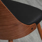 Dining Chairs Set of 2, Tufted Kitchen Chairs, PU Leather Upholstered Seats and Steel Legs for Dining Room, Black