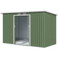9' x 4' Garden Metal Storage Shed Outdoor Equipment Tool Box with Foundation Kit, Ventilation & Doors, Light Green