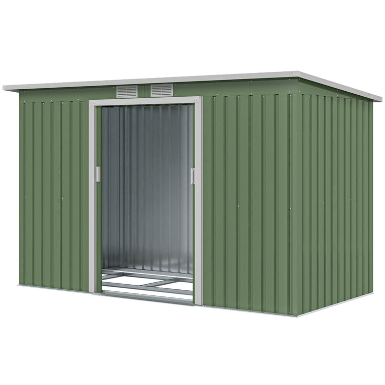 9' x 4' Storage Shed with Foundation Kit and Ventilation