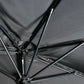 9.8ft Half Umbrella Semi Round Patio Parasol with Crank Handle, Top Vent for Garden, Balcony- NO BASE INCLUDED, Black