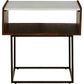 Rusitori - Brown / Beige / White - Rectangular End Table