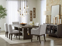 8 Pc. Table, 4 Side Chairs, 2 Arm Chairs, Server