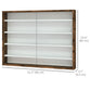 5-Tier Display Cabinet, Shot Glass Display Case, Glass Curio Cabinet with 2 Glass Doors and 4 Adjustable Shelves, Brown
