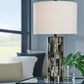 Ellford - Black / Brown / Cream - Poly Table Lamp