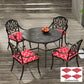 4-Piece Seat Cushion Pillows Replacement, Patio Chair Cushions Set with Ties for Indoor Outdoor