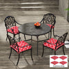4-Piece Seat Cushion Pillows Replacement, Patio Chair Cushions Set with Ties for Indoor Outdoor