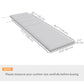 Patio Chaise Lounge Chair Cushion Replacement Sun Lounger Pads with Headrest and Ties, Light Grey