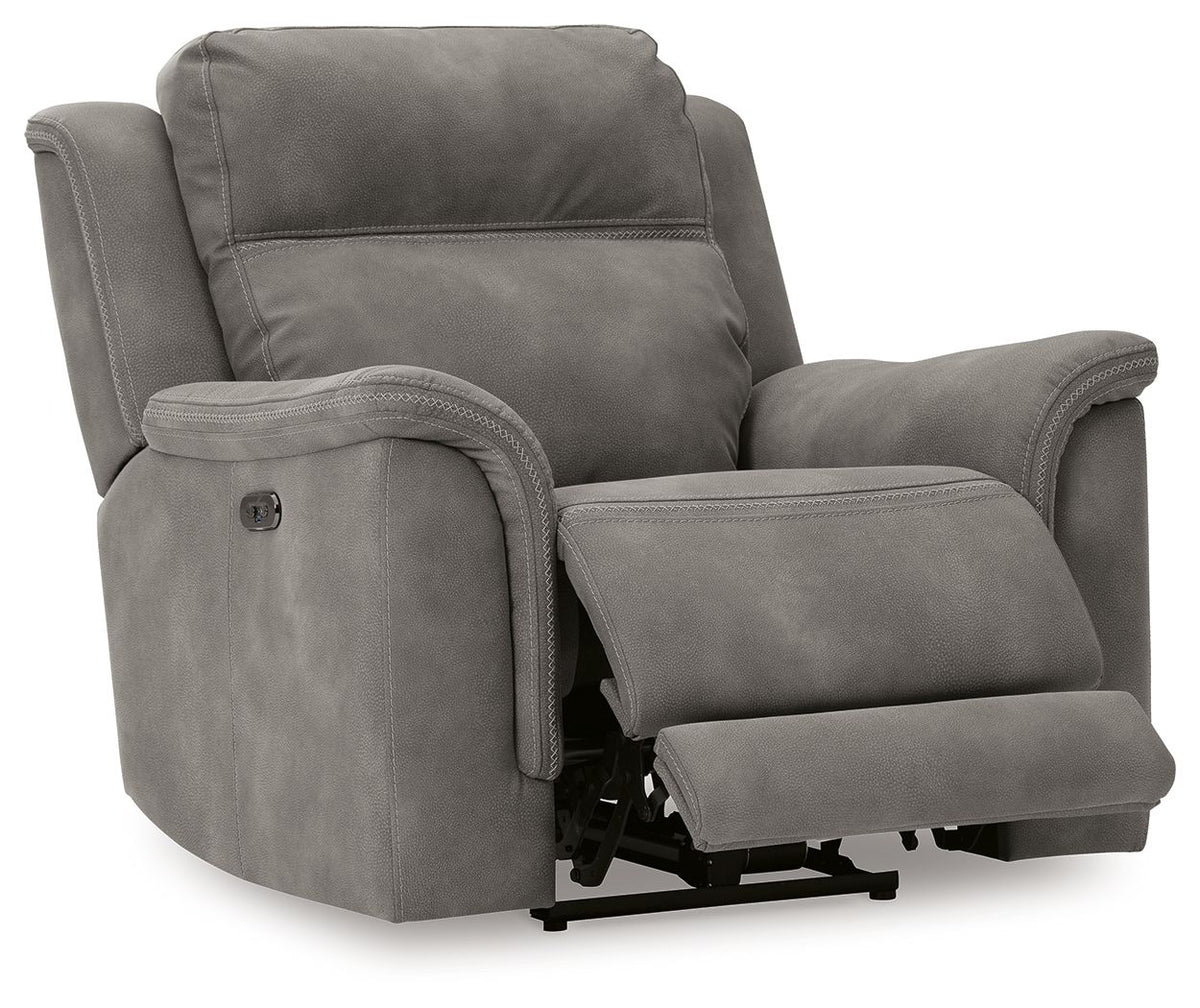 Next-Gen Durapella - Pwr Recliner/Adj Headrest - Microfiber - Slate