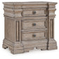 Blairhurst - Light Grayish Brown - Three Drawer Night Stand