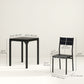 Dining Table Set for 2, 3 Piece Kitchen Table and Chairs with Metal Legs for Small Spaces, Black
