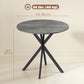31.5" Industrial Round Dining Table - Distressed Grey