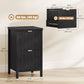 2 Drawer File Cabinet with Silent Slides, Vertical Modern Filing Cabinet Fits Letter/A4 Size Home Office, Black