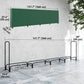 Firewood Rack with Waterproof Cover, 500 kg Log Storage Holder with Steel Chains, 142" x 14" x 39", Dark Green