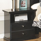 Maribel - Black - One Drawer Night Stand