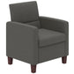 Fabric Accent Chair, Modern Armchair with Seat Cushion and Non-Slip Pads for Living Room, Bedroom, Dark Grey