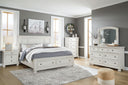 6 Pc. Bed, Dresser, Mirror, Chest