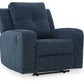 Danum - Ink - Zero Wall Recliner - Fabric