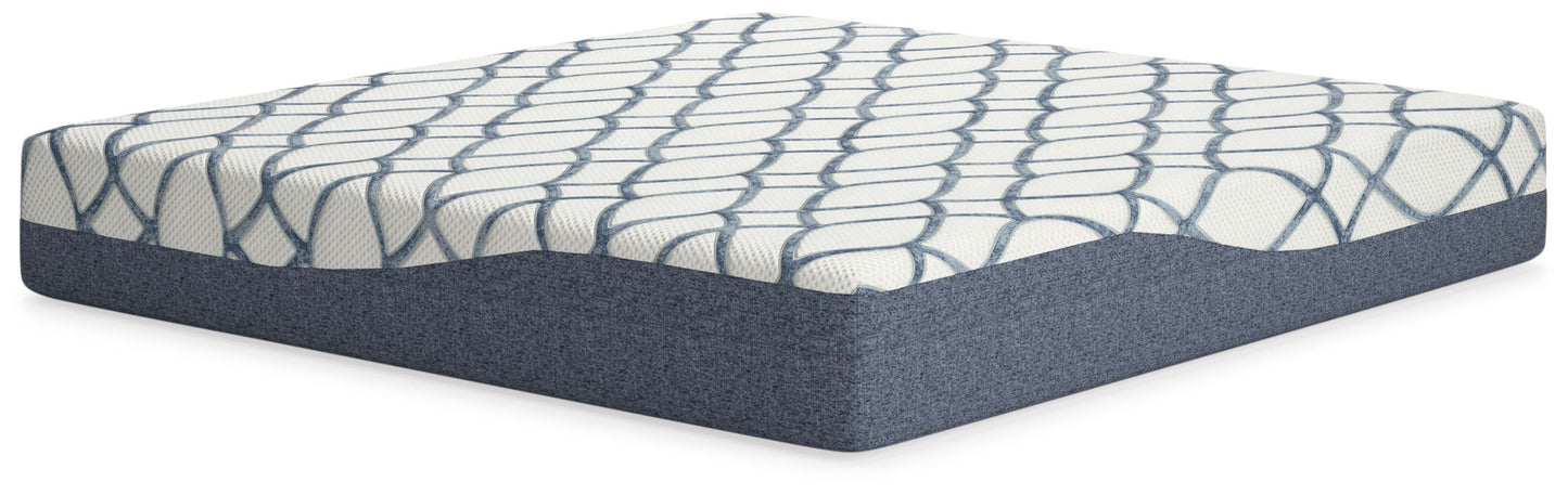 12 Inch Chime Elite 2.0 - King Mattress - White / Blue