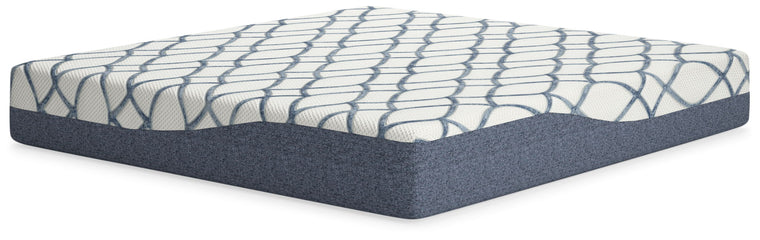 12 Inch Chime Elite 2.0 - King Mattress - White / Blue