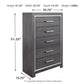 Lodanna - Gray - Five Drawer Chest