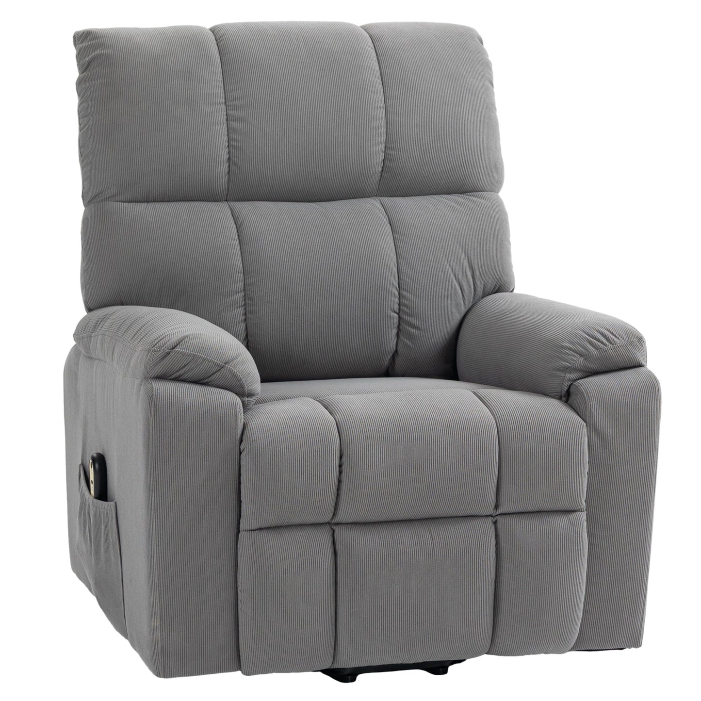 Microfiber Power Lift Recliner with Remote - Grey