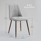 Velvet Dining Chairs Set of 6 - Grey